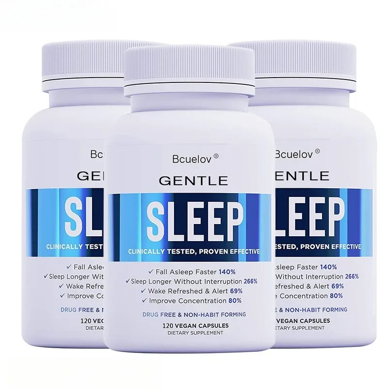 Sleep Supplement - with Magnesium Combats Nighttime Sleep Restores Sleep Quality Prolongs Sleep Time and Relieves Stress — image 9