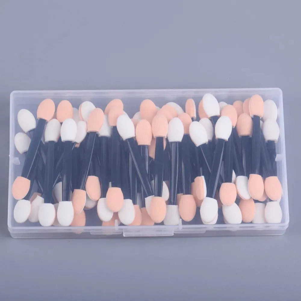 50/100/200/300/500PCS Dual Sides Eye Shadow Sponge Applicators with Container Length Eyeshadow Brushes Makeup Applicator — image 6