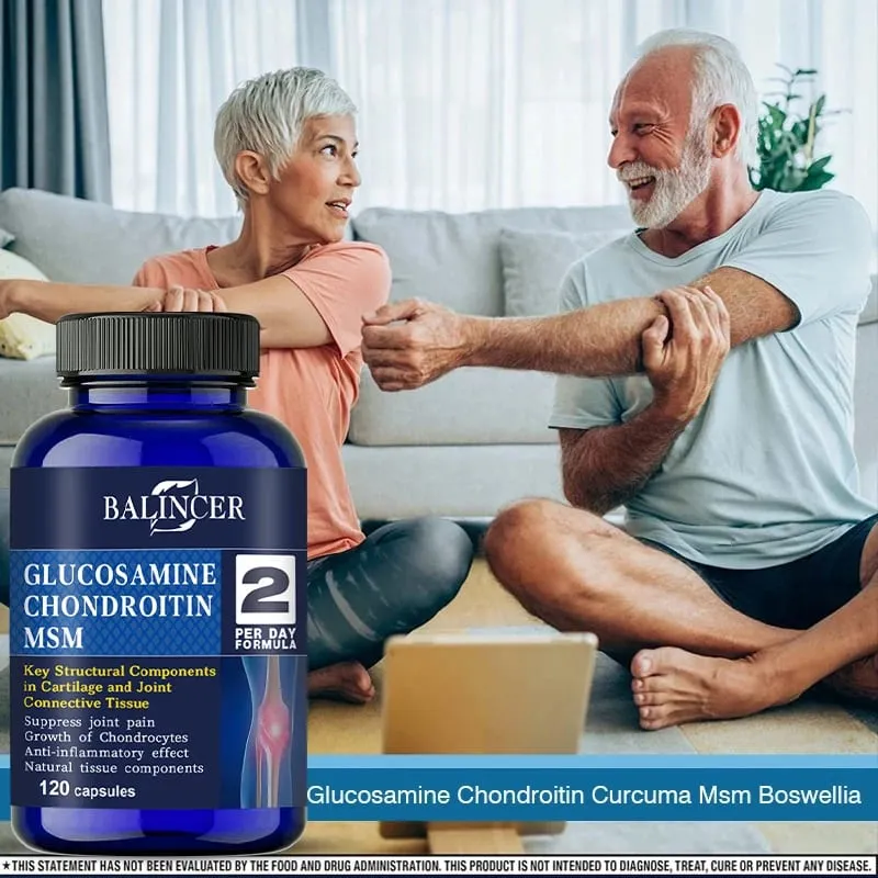 Glucosamine Chondroitin MSM - for Joint and Knee Health Immune System Non-GMO 120 Capsules — image 5