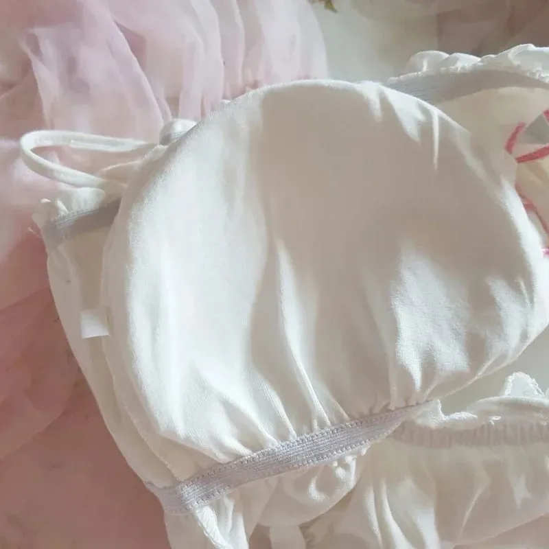 Japansk Anime Kat Pige Cosplay BH Trusser Sæt Kvinder Sexet Lingeri Undertøj Intimates Kawaii Lolita Hollow Out Kitty Nattøj — image 5