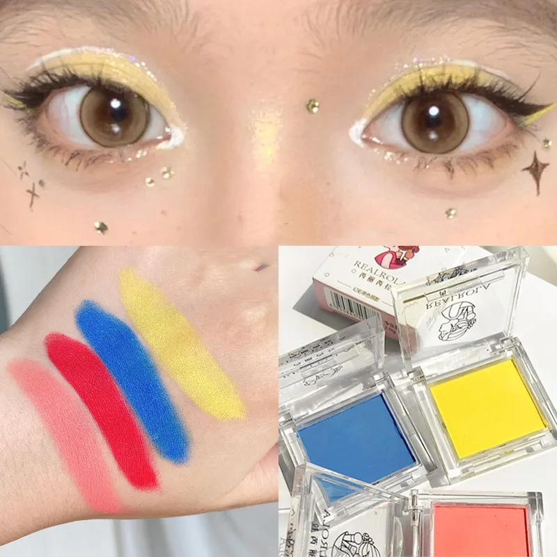 Green Mango Yellow Eyeshadow Matte High Pigment Eyeshadow Makeup Palette Soft Brightening Face Matte Velvet Eye Shadow Powder — image 5