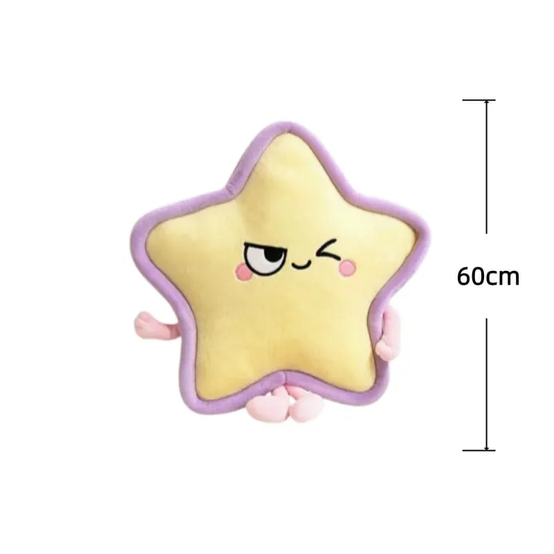 Five Pointed Star Plush Pillow 40/60cm Stuffed Cushion Squishy Sofa Cushion Adorably Home Decor Toys Creative Birthday Gifts — image 13