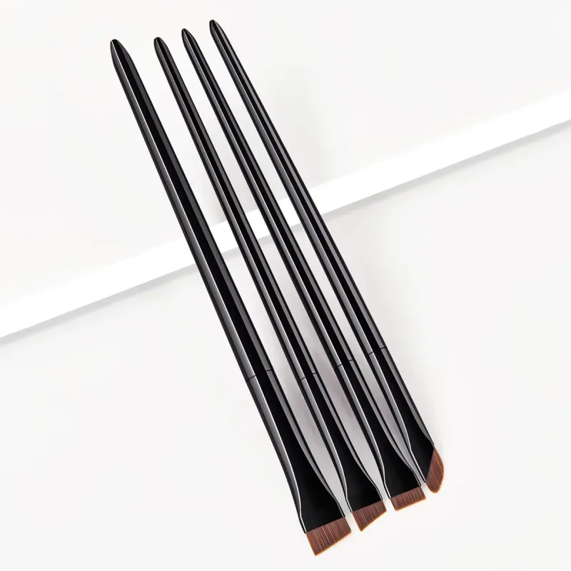 4Pcs Sickle Blade Eyeliner Brush Ultra Thin Flat Fine Eye Liner Makeup Brushes Flat Eyeliner Brush Eyebrow Make Up Brush — image 8