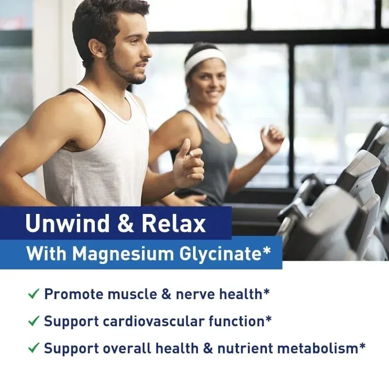 Glicinato di magnesio - Supporta la salute dei nervi, del cuore e dei muscoli Aiuta in caso di stress La qualità del sonno Supporta il recupero dei muscoli — image 4
