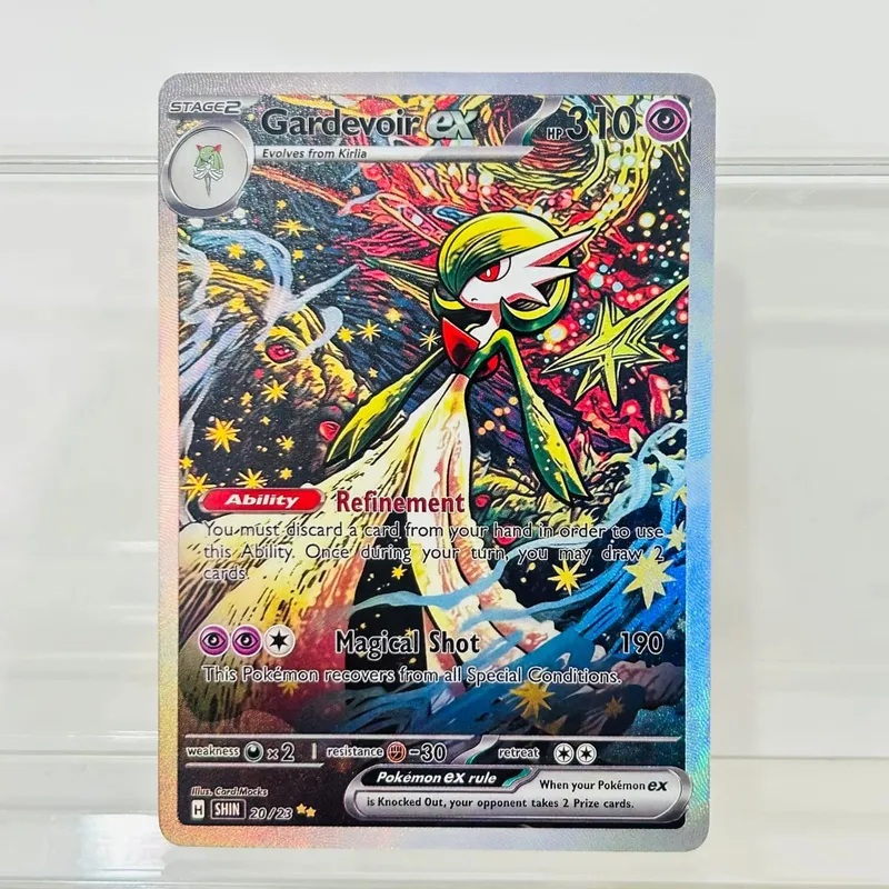 10Pcs (Charizard Mewtwo Gengar Vaporeon) DIY Holographic Texture Cards Perfect Condition Premium Anime Collection Card — image 7