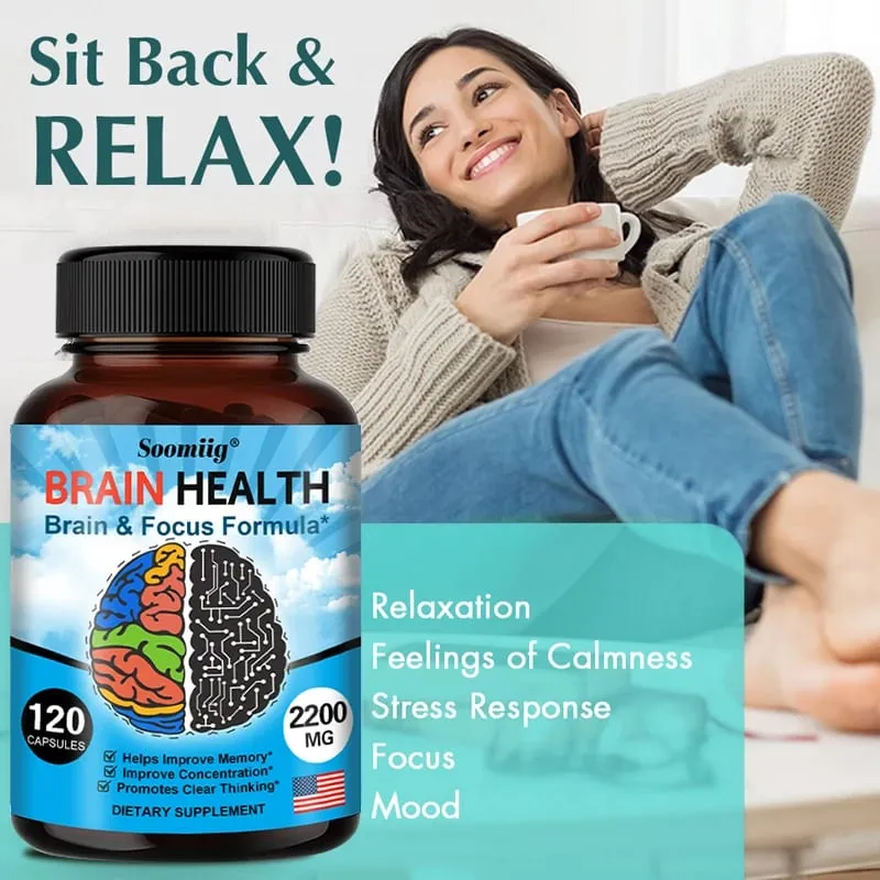 Ginkgo Biloba Capsules 1200mg Υποστηρίζει τη Μνήμη Εγκεφαλική Λειτουργία και Ψυχική Εγρήγορση Συμπλήρωμα Υγείας Εγκεφάλου 30/60/120 Capsuels — image 6