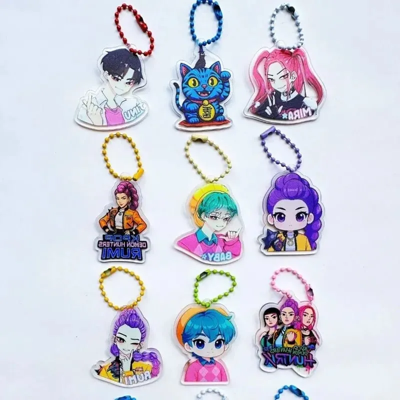 32 Pack Blind Bag Acrylic Keychain Mystery Grab Bag for School Backpack Anime Kids Gift Collectibl — image 4