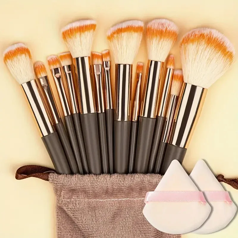13Pcs Makeup Brushes Tool Set Cosmetic Powder Eye Shadow Foundation Blush Blending Beauty Make Up Brush For Makeup Starters Gift — image 26