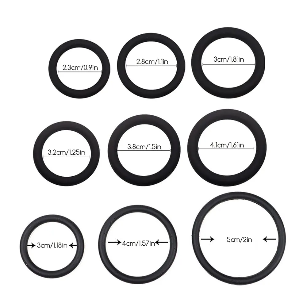 3/4 Pcs Penis Rings Cock Rings Sleeve Delay Ejaculation Silicone Time Lasting Erection Sex Toys for Men Sexy Shop Adult Produts — image 2