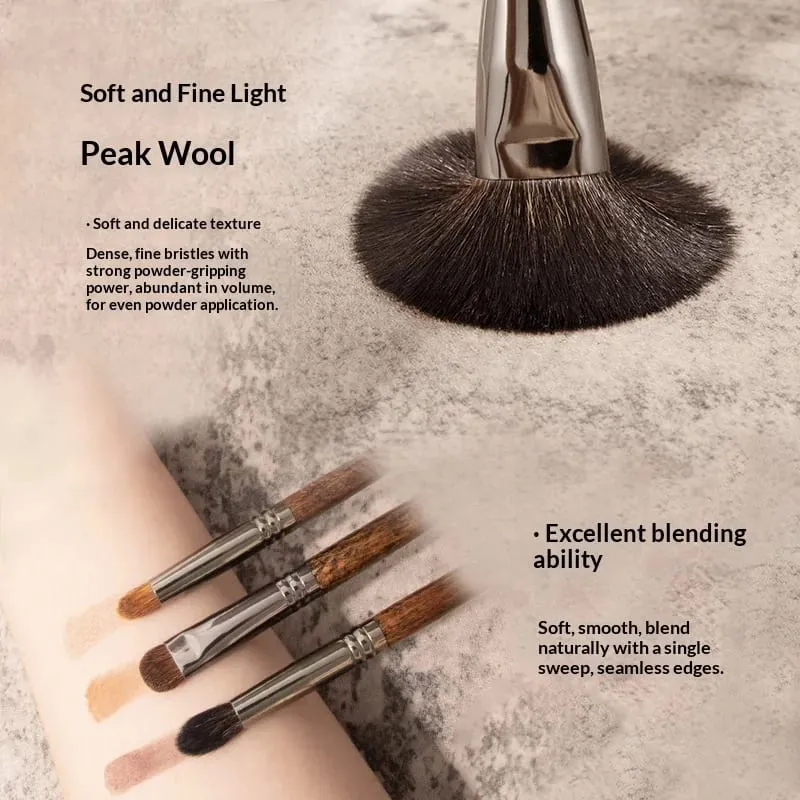 22pcs Goat Hair Makeup Brushes Set: Eyeshadow Brush Foundation Powder Brush Contour Blush Brush Cosmetic Makeup Tools — image 2