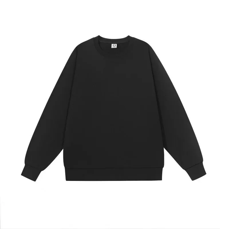 300 grams retro trendy round-neck hoodie stylish and simple casual sportswear shirt custom DTG printed with logo — image 1