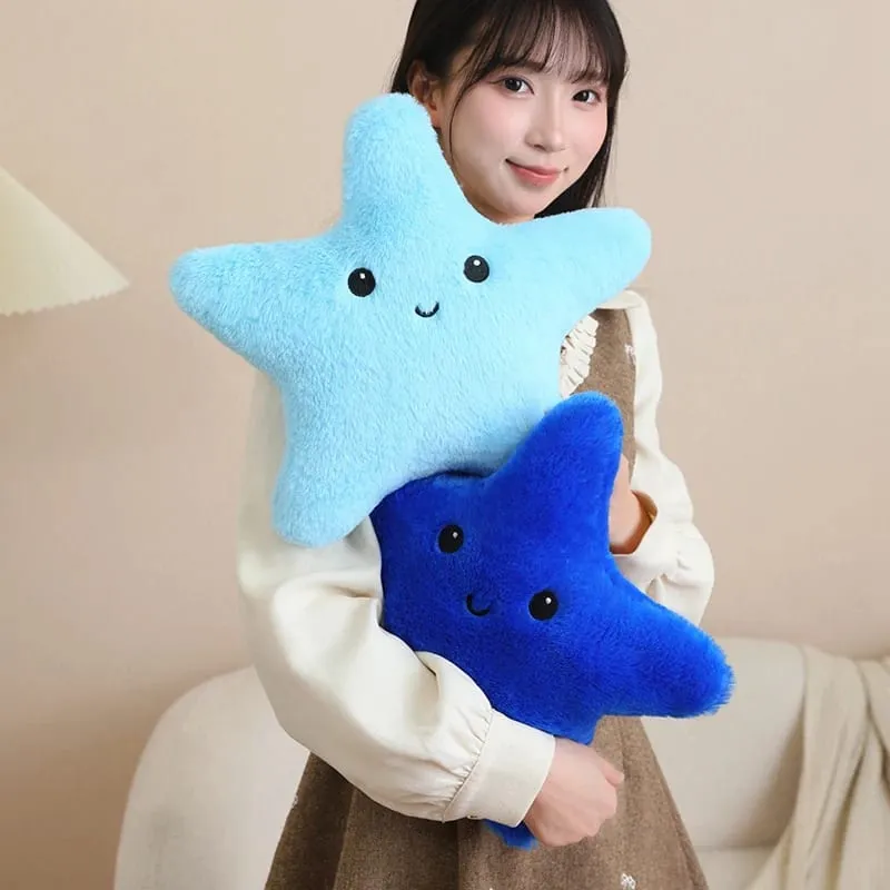 35/40cm Starfish Star Plush Pillow Stuffed Smiling Happy Sky Pillow Colorful Decor Cushion for Sofa Chair Back Support Gift — image 4