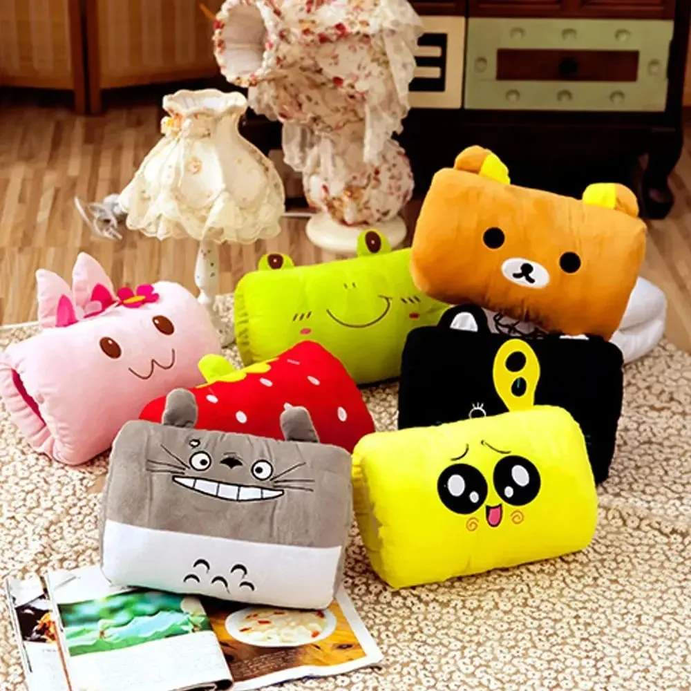 Creative Cushion Hand-Warming Plush Gift Pink Bear Children's Plush Pillow Hand-Warming Gloves Adult Cartoon Nap Pillow — image 5