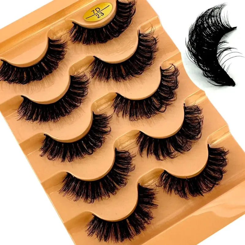 Fluffy Lashes Mink False EyelashesThick Cat Eye Makeup Long Natural Volume 3d Eyelashes Extension Wholesale Mink Eyelashes