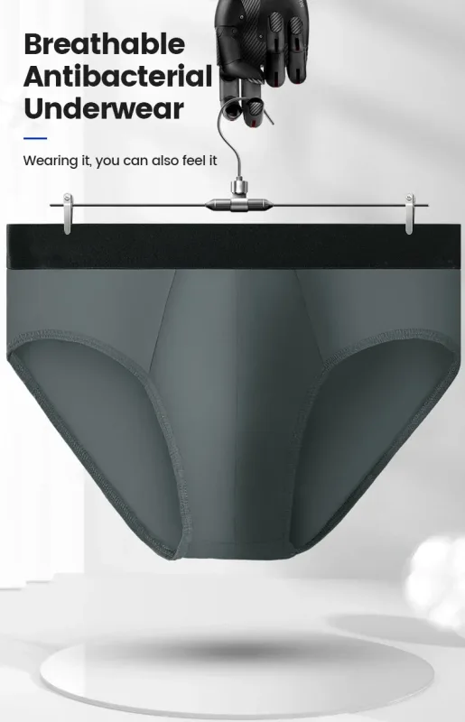 Men's all-cotton underwear for summer, thin pure cotton triangle pants, low waist, sexy underpants, oversized shorts — image 7