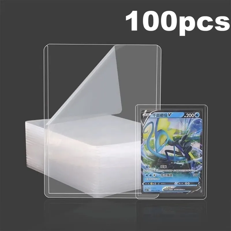 25-100pcs Hard Card Sleeves Anti Scratch Holder Top Loaders Protector Fit For YuGiOh Pokemon Sports Collect Cards Storage Toy — image 10