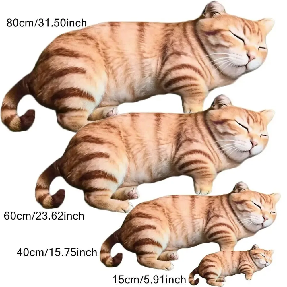 Plush Material Animal Body Pillow PP Cotton Filled 40cm Size Poultry Throw Pillows Cat Pattern Cute Design — image 7