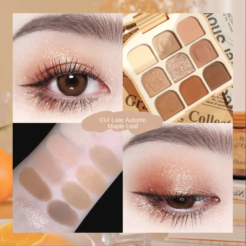 Qingcai Soft Fantasy Toast Eye Shadow Plate Pearl Eye Plate Cute Makeup Palette Women'S Cosmetics Lasting Natural — image 4
