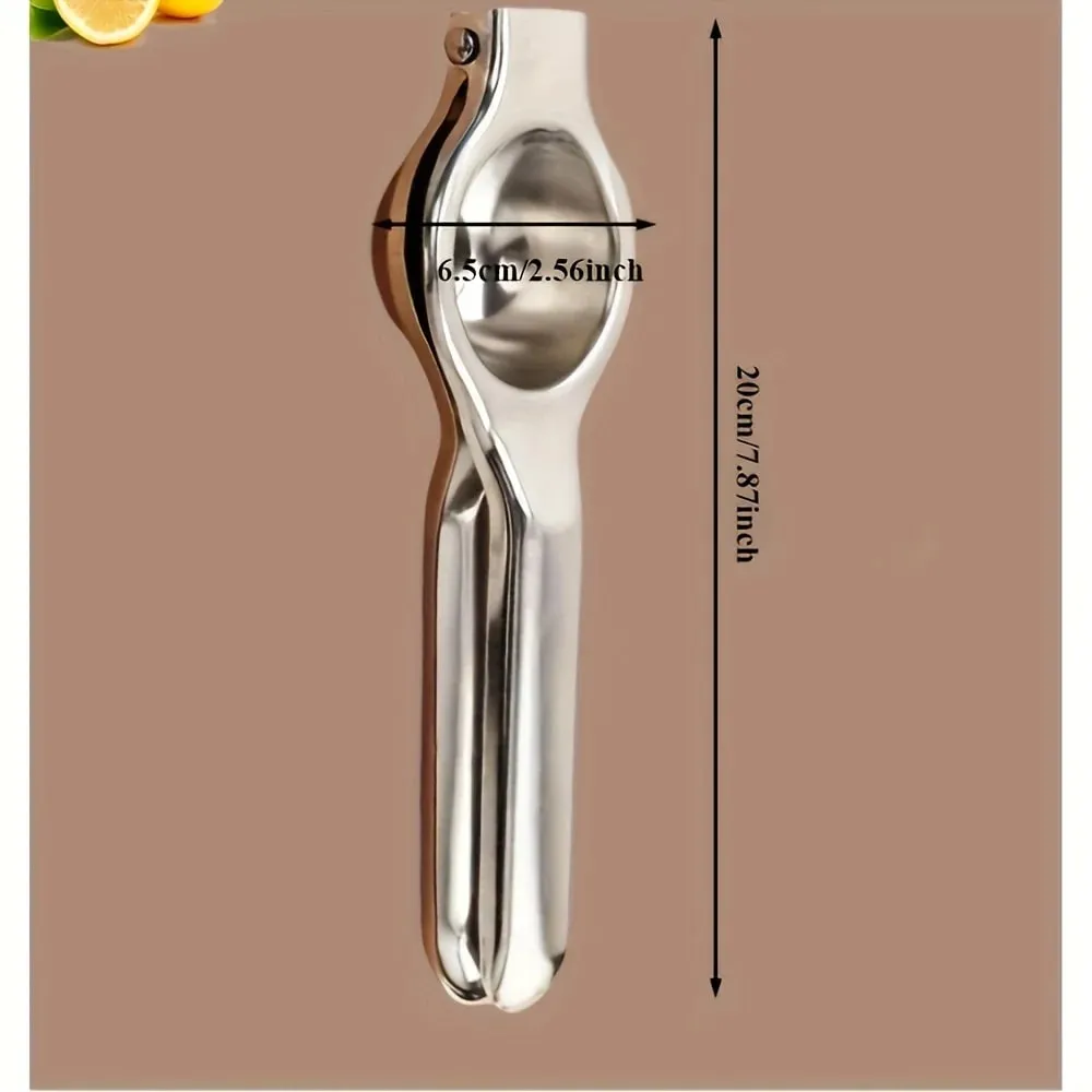 1pc Stainless Steel Lemon Juicer - Manual Efficient Juice Press Easy to Use for Home Use Fits Various Fruits Easy to Clean — image 3