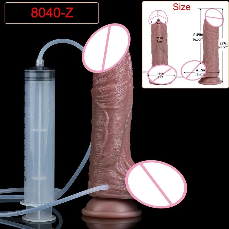 Deep Veins Ultra Squirting Dildo Silicone Skin Touch Long Ejaculating Butt Plug For Men Women G-Spot Stimulate 18+ Sex Toys — image 18