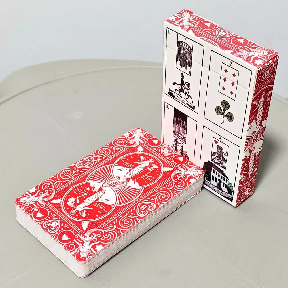 The New York Lenormand Deck – 9*6cm Historical 36-Card Divination Deck Vintage Style Cartomancy Cards Double-embossed — image 4