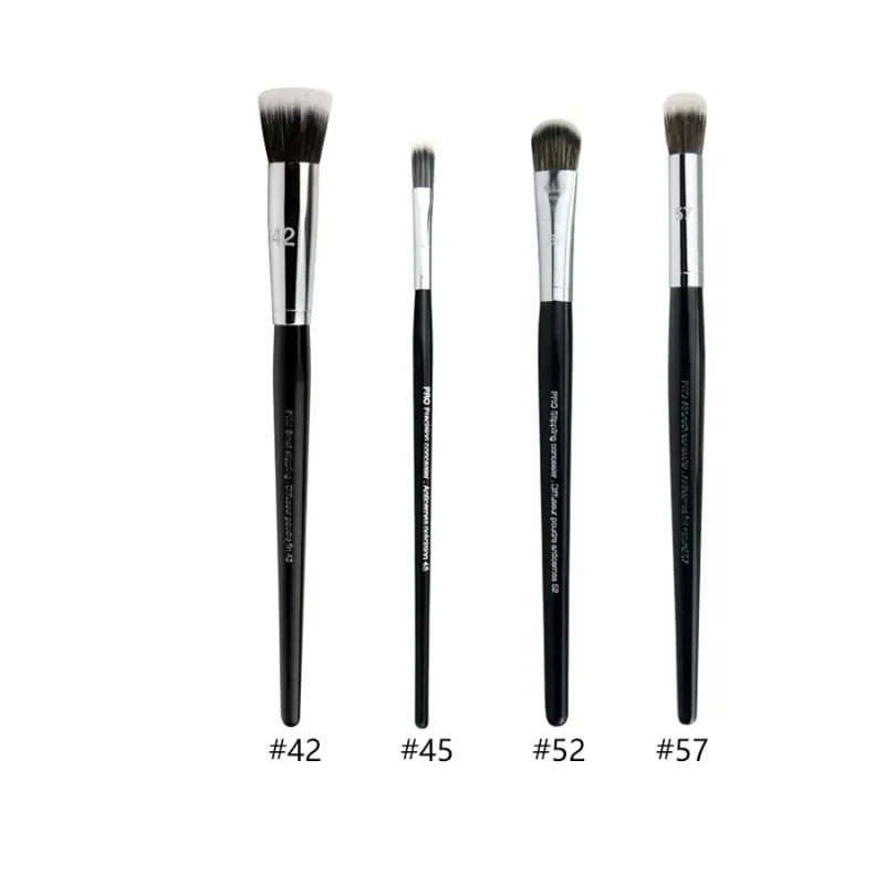 4pcs/set Pro Allover Eye Shadow Makeup Brushes Lip Brow Precision Concealer Blending Domed Crease Smudge Highlight Make Up Brush — image 26