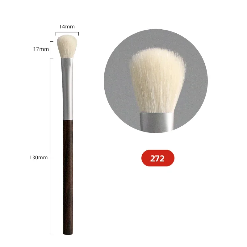 Ebony Handle Handmade Makeup Brushes 1pc Soft Saibikoho Goat Hair Face Powder Blush Eye Shadow Brush Professional Make Up Brush