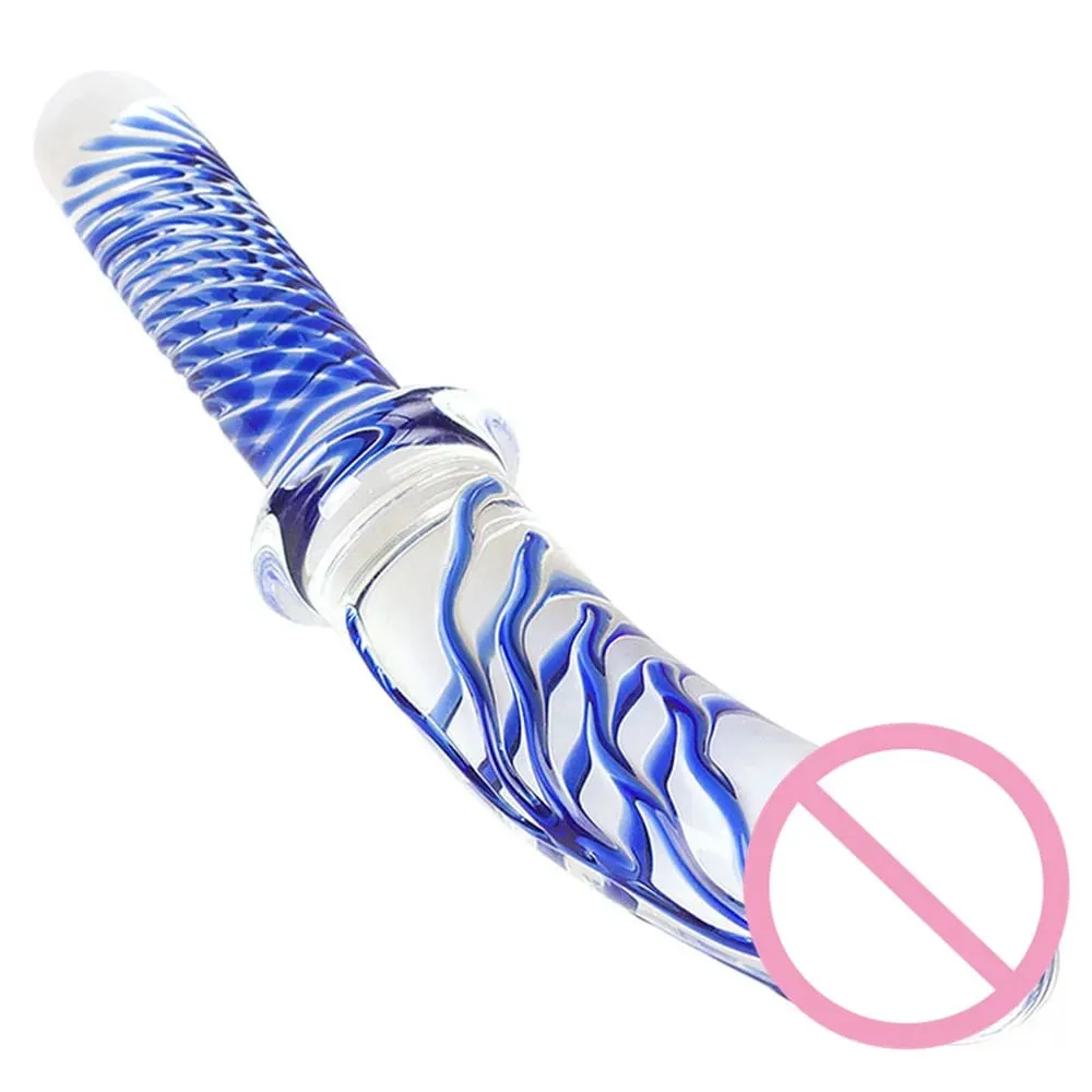 Large Crystal Glass Dildo Big Anal Plug Sex Toy For Women Vagina Massage For Famale Masturbation Penis G-spot Clitoris Men Adult — image 1