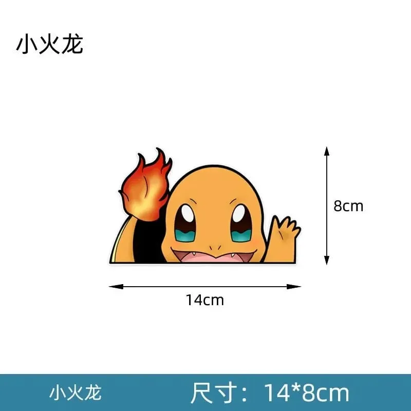 20styles Pokemon Car Stickers Anime Figure Pikachu Gengar Eevee Charmander Cute Cartoon Doll Creative Sticker Birthday Gifts — image 10