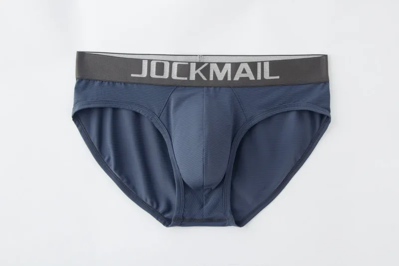 Men Underwear Brief Sexy Low-rise Striped Bikini Athletic Supporters Underpants Sleepwear Nylon Quick Dry Breathable — image 23