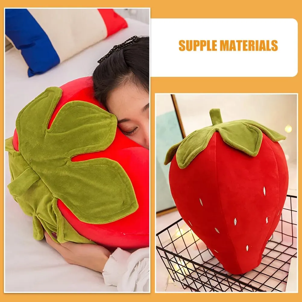 Creative Strawberry Cushion Soft Fruit Shape Pillow Cute Bedroom Decor Comfortable Supple Throw Pillow Decorative Strawberry — image 6