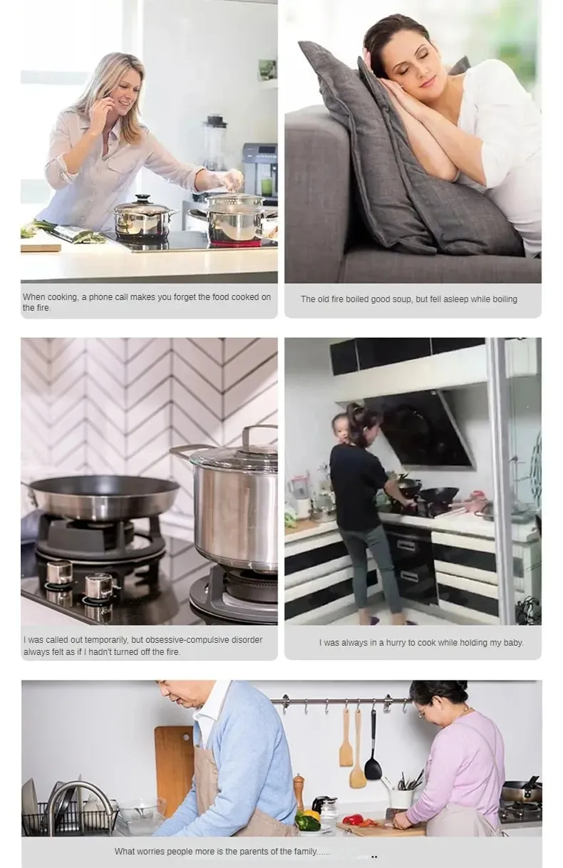 Dapur gas pemasa penutupan automatik dapur suis pintar anti pembakaran kering aksesori gas asli gas — image 8