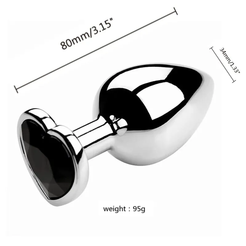 3 Sizes Metal Anal Plug Jewelry Base Beginner To Expert Butt Plug Tail Female Male Adult Toys Dildos Adult Sex Toys Couples — image 14