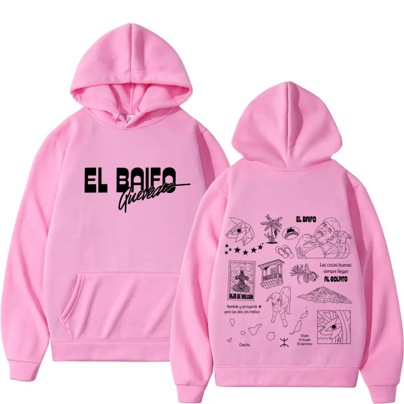EL BAIFO Album 2026 Tour Graphics Hoodies Men Women Hip-hop Pullover Autumn Winter Loose Casual High Quality Sweatshirts — image 10