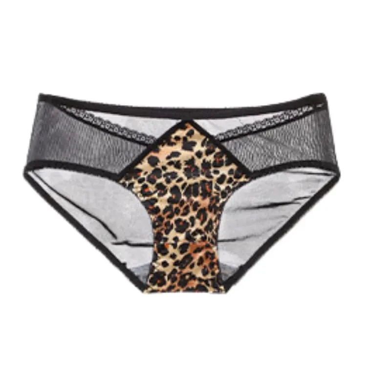 Best Selling Leopard Print Front Closure Push Up Bra Set Sexy Back Design Small Bust Enhancing Women Lingerie — image 3