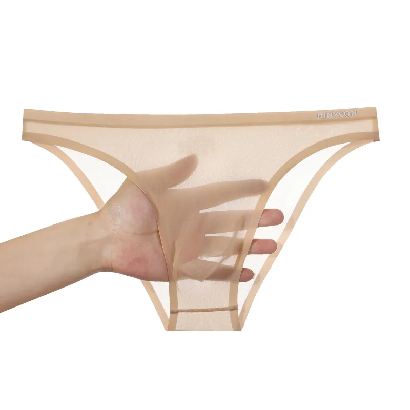 Seamless Quick Drying Men Briefs Underwear Solid Color Ice Silk Ultra-thin Underpants Sexy Breathable 3D Pouch Panties Undies — image 31