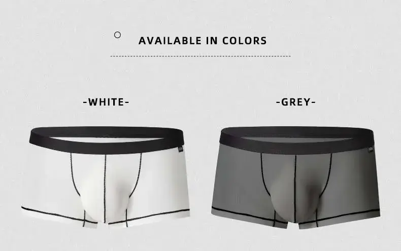 ผู้ชายเซ็กซี่ชุดชั้นในผ้าไหมน้ำแข็งบาง U Touch สบาย,Breathable,เซ็กซี่, ชุดชั้นในนักมวยชาย GT272 — image 9