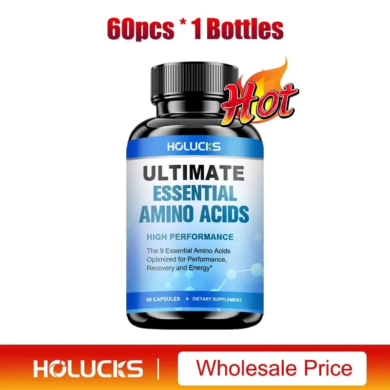 Advanced Body Building Amino Acid Capsules-Helps Increase Strength Endurance Protein Synthesis Build Muscle Mass Abs Energy