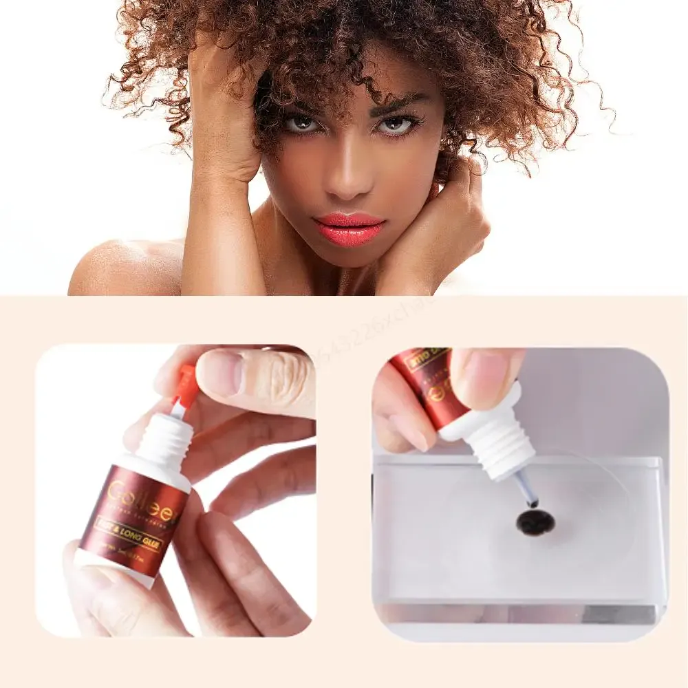 Gollee Professional Eyelash Glue Eyelash Extension Fast Drying Long Strong Lash Glue False Eye Lash Adhesive