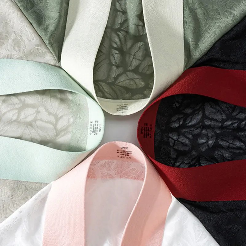 Biancheria intima da uomo ultrasottile in seta di ghiaccio da uomo, mutandine traspiranti in pizzo jacquard senza cuciture, custodia rigonfiante 3D, lingerie in rete trasparente — image 8