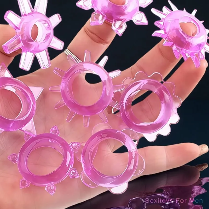 Intimate Goods For Men 5-100PC Ejaculation Delay Silicone Lock Sperm Ring Sex Adult Game Toys Erotic Cock Ring Exotic Accessorie — image 2