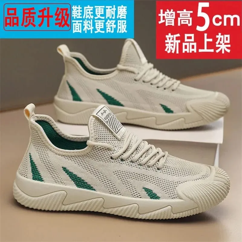 Casual Netted Shoe Man Summer New Sports Style Breathable and Trendy Work Comfortable and Versatile Shoes Fashionable and Simple — image 8