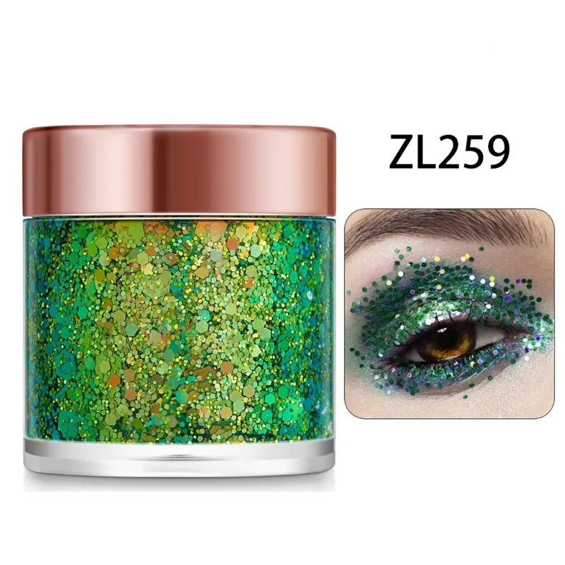 Chameleon Glitter Gel Sequins for Eye & Body Hair Makeup Bright Pearl Sequins Shimmer Face Shiny Decorations DIY Art & Parties