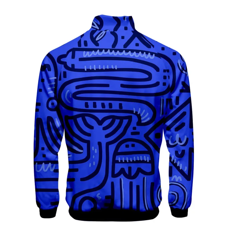 Popular Marine animals dolphin 3D Print Zipper Raglan Jacket Windbreaker Boys/Girls Comfortable Stand Collar Jackets Coats — image 27
