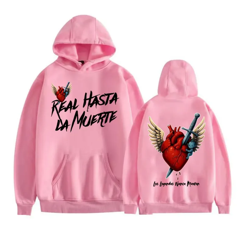 Anuel AA Rhlm 2 Real Hasta La Muerte Heart Hoodies Men Women Fashion Retro Bodywarmer Sweatshirts Casual Fleece Oversized Hoodie — image 10