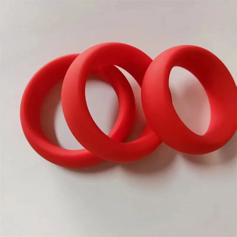Male Penis Cock Ring Silicone Ball Stretcher Lock Delay Ejaculation Scrotum Testis Restraint Sex Toys for Men — image 3