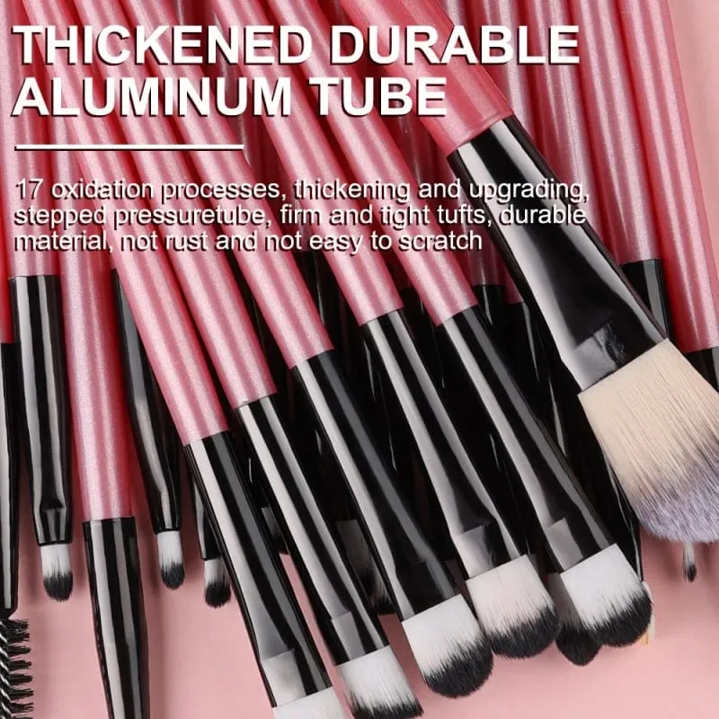 20Pcs Makeup Brush Set Eyeliner Blending Cheeks Eye Cosmetic Foundation Brushes Professional Complete Set for Face Eyeshadow — image 2