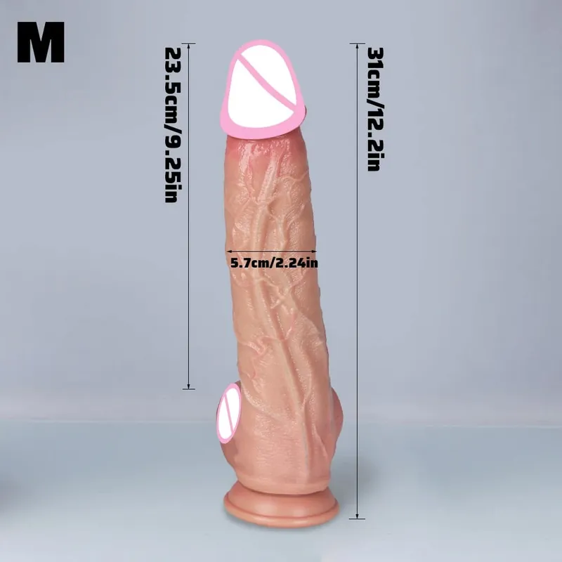 Super Realistic Veins Soft Dildo Male Silicone Genitals 3Colors Penis Vaginal Masturbation Suction Cup Dick Woman Anal Sex Toy