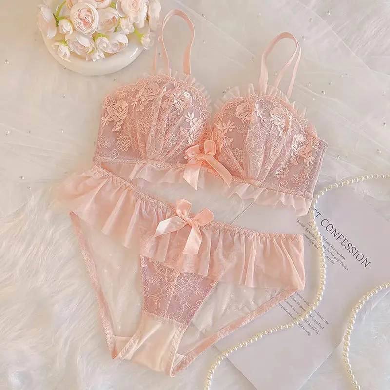 Push Up Bra Wireless for Small Breasts Anti Sagging Lace Bralette Women's Non Padded Lingerie To Enhance & Lift Comfort Bras — image 8