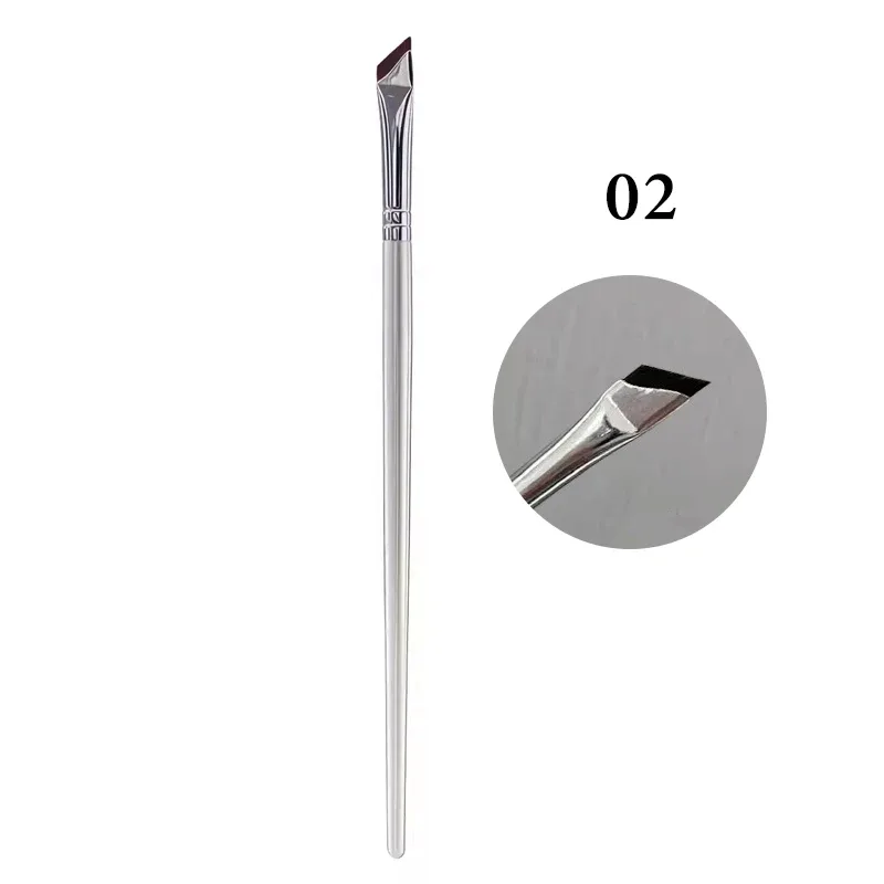 1/2/3PCS Professional Ultra Thin Angled Eye Liner Brush Fine Angle Flat Eyebrow Contour Makeup Detail Brushes Face Makeup Tools — image 8